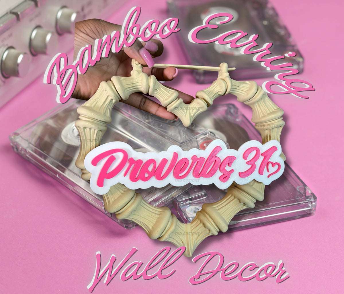 Proverbs 31 Bamboo Earring Wall Decor