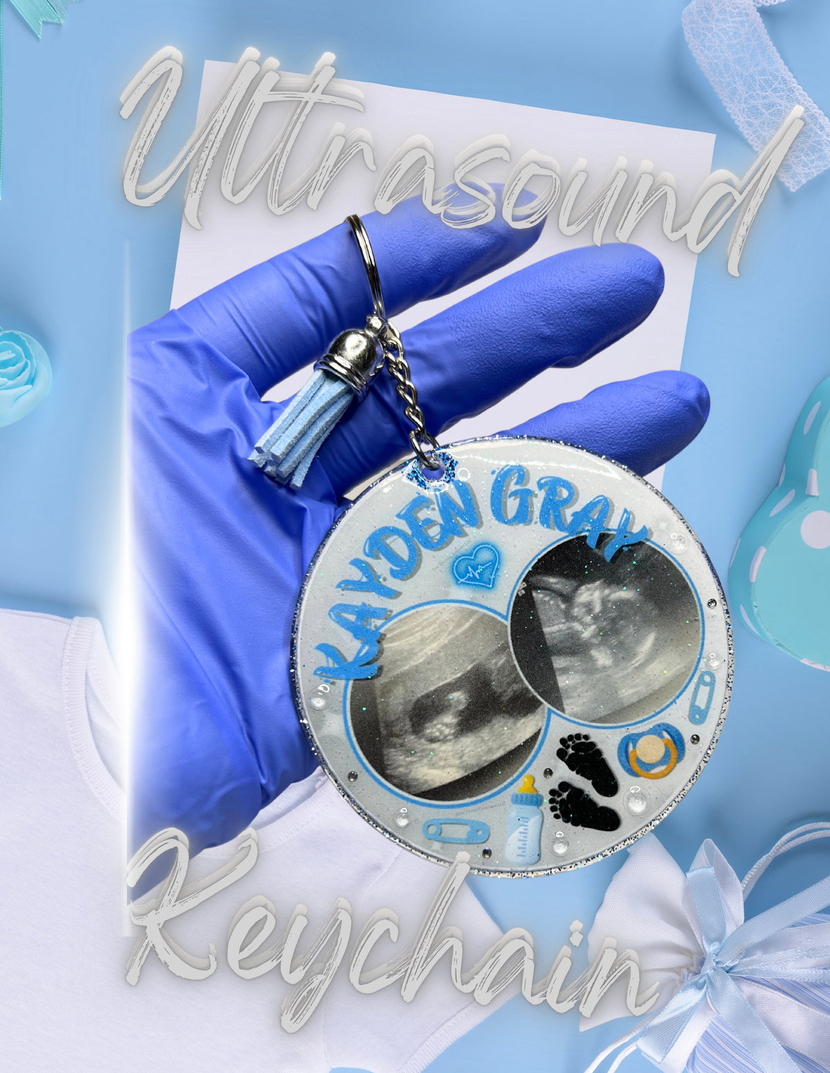 Baby Ultrasound Keychains