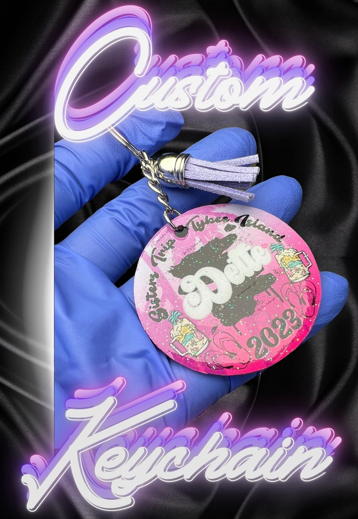 Custom Sisters Trip Keychains