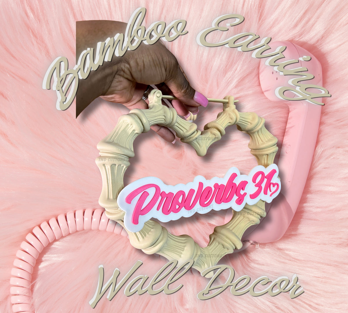 Proverbs 31 Bamboo Earring Wall Decor