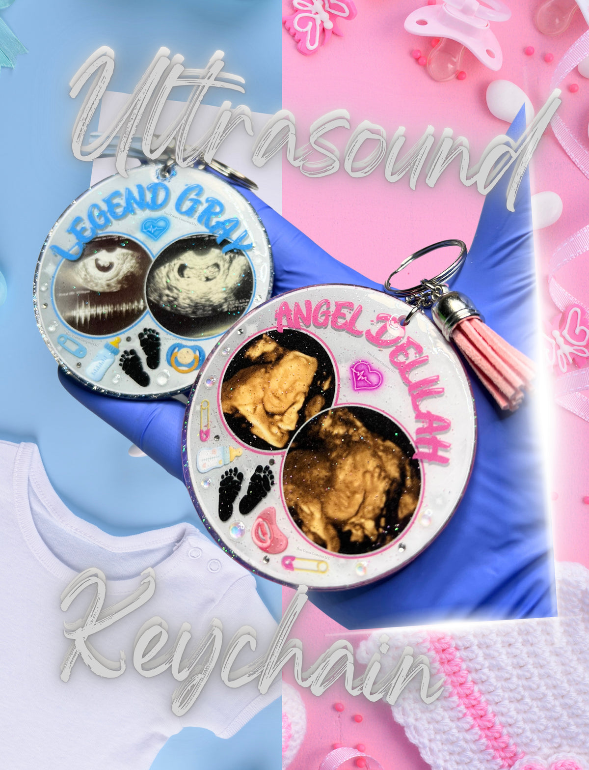 Baby Ultrasound Keychains