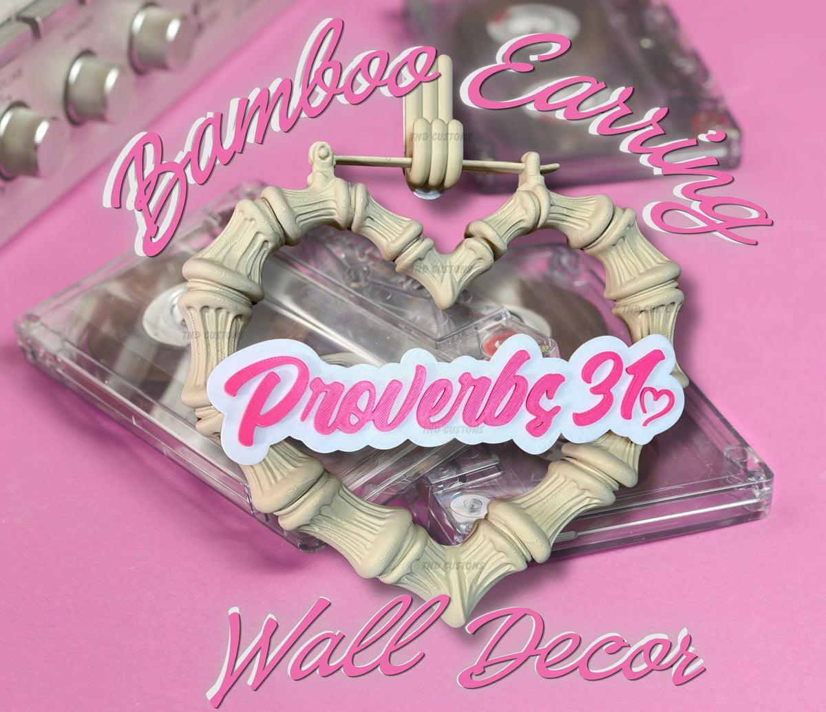 Proverbs 31 Bamboo Earring Wall Decor