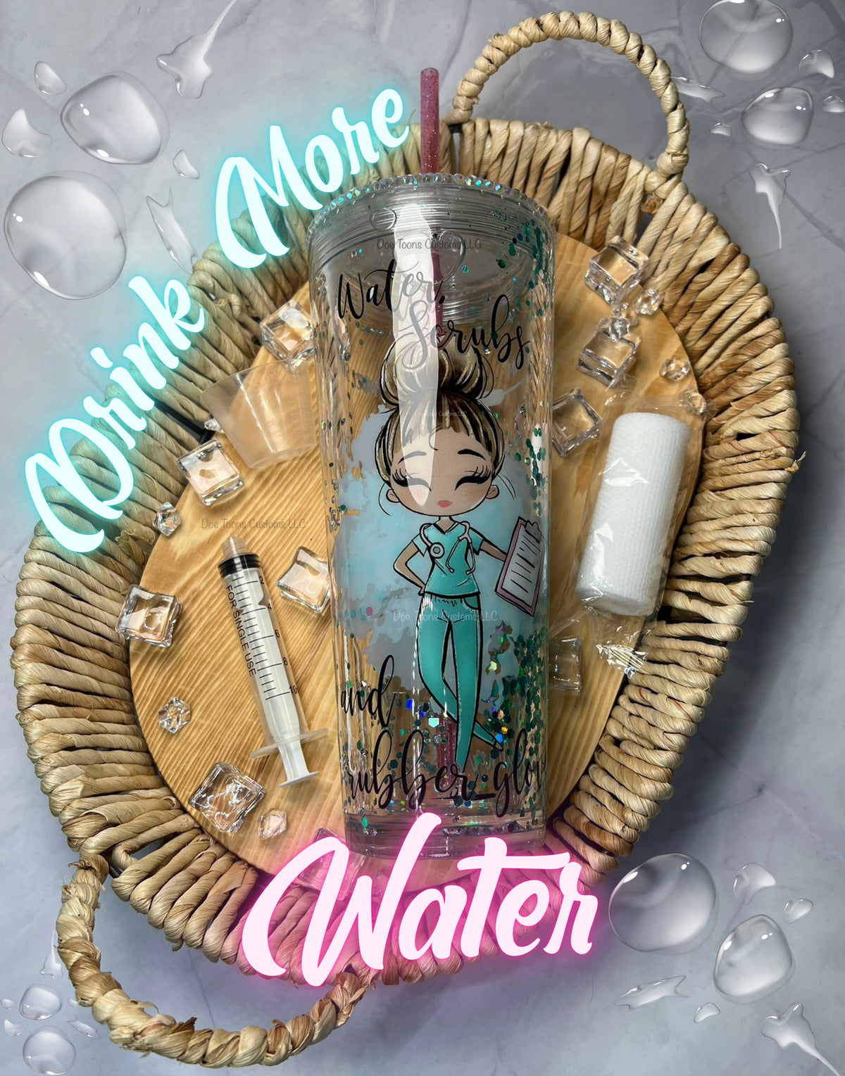 Water Scrubs & Rubber Gloves