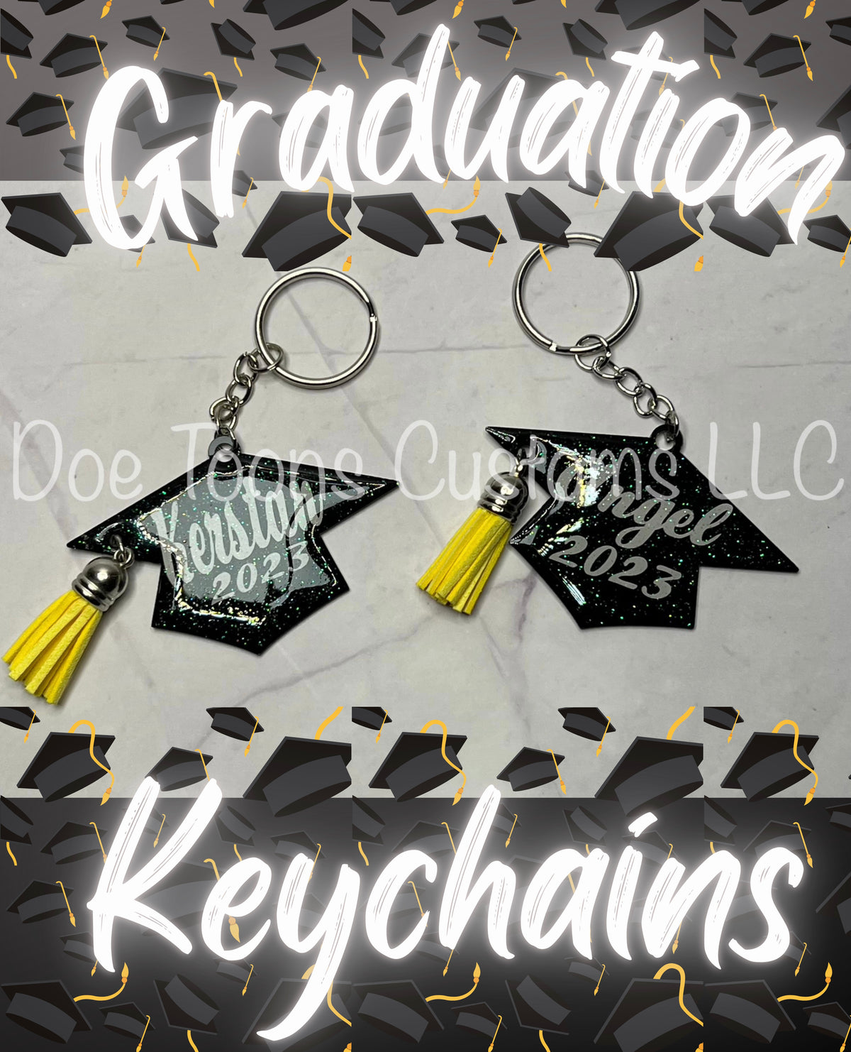 Customizable Grad Keychain