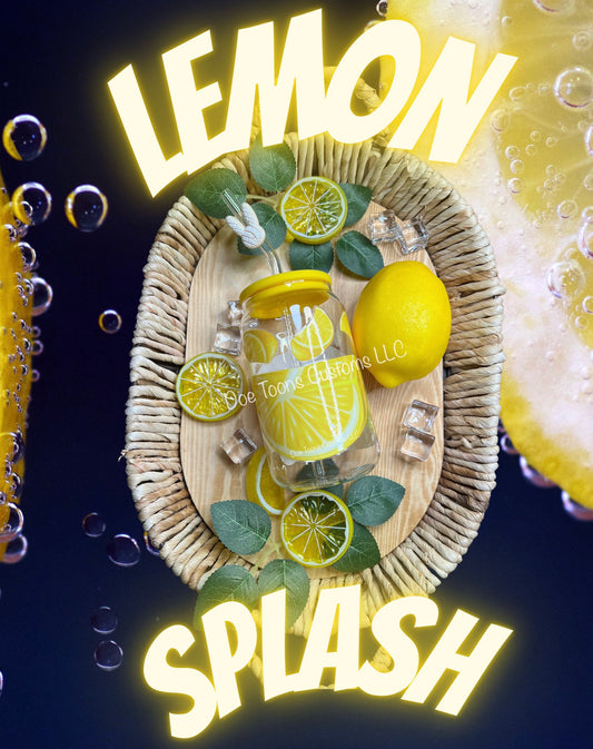 Lemon Splash Glass Cup